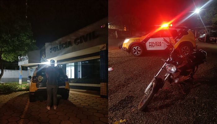 Quedas – Homem é preso após fugir da PM e quase atropelar criança de dois anos